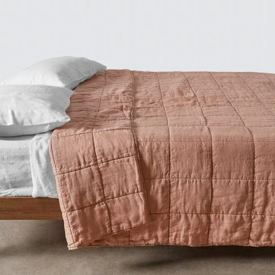 QA | Stonewashed Linen Quilt